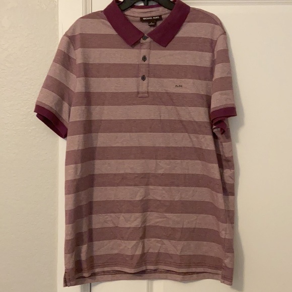 MICHAEL KORS Birdseye Striped Polo Shirt - Picture 3 of 6